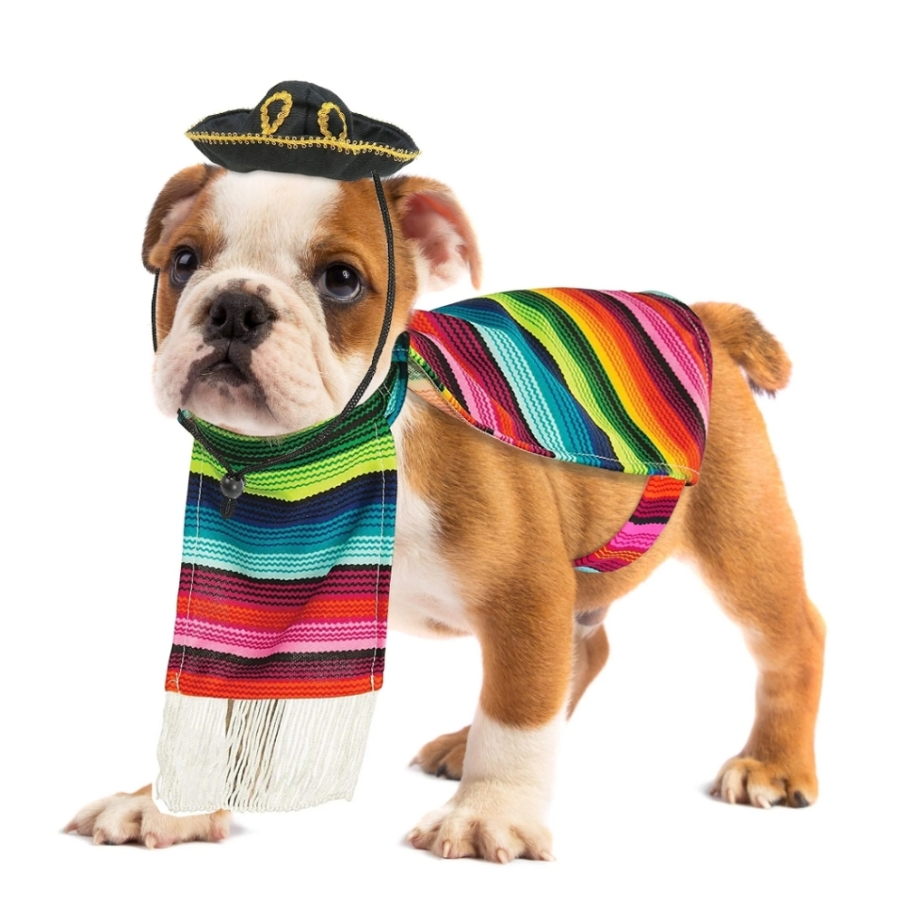 Halloween Mexican Serape Dog Costume by Rubie's Costume Company XL